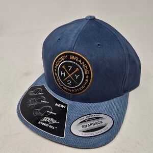 Hooley Western Brands Swage Blue Hybrid Bill Snapback Cap corduroy NEW
